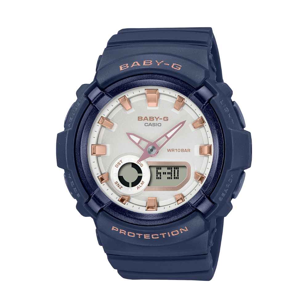 CASIO G-SHOCK BGA-280BA-2ADR – Women's Analog Digital Watch, Shock Resistant, 100M Water Resistant, LED Light, Resin Strap, Blue