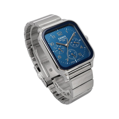 Casio MTP-M306D-2AVDF Men’s Analog Stainless Steel Watch – Blue Dial, Day-Date & 24-Hour Subdials, 50M Water Resistant