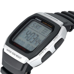 CASIO W-96H Series Standard Digital Watch – 10-Year Battery, Dual Time, LED Backlight, Stopwatch, Alarm, Full Auto Calendar, 50M Water Resistance – Men’s Classic Sports Digital Watch