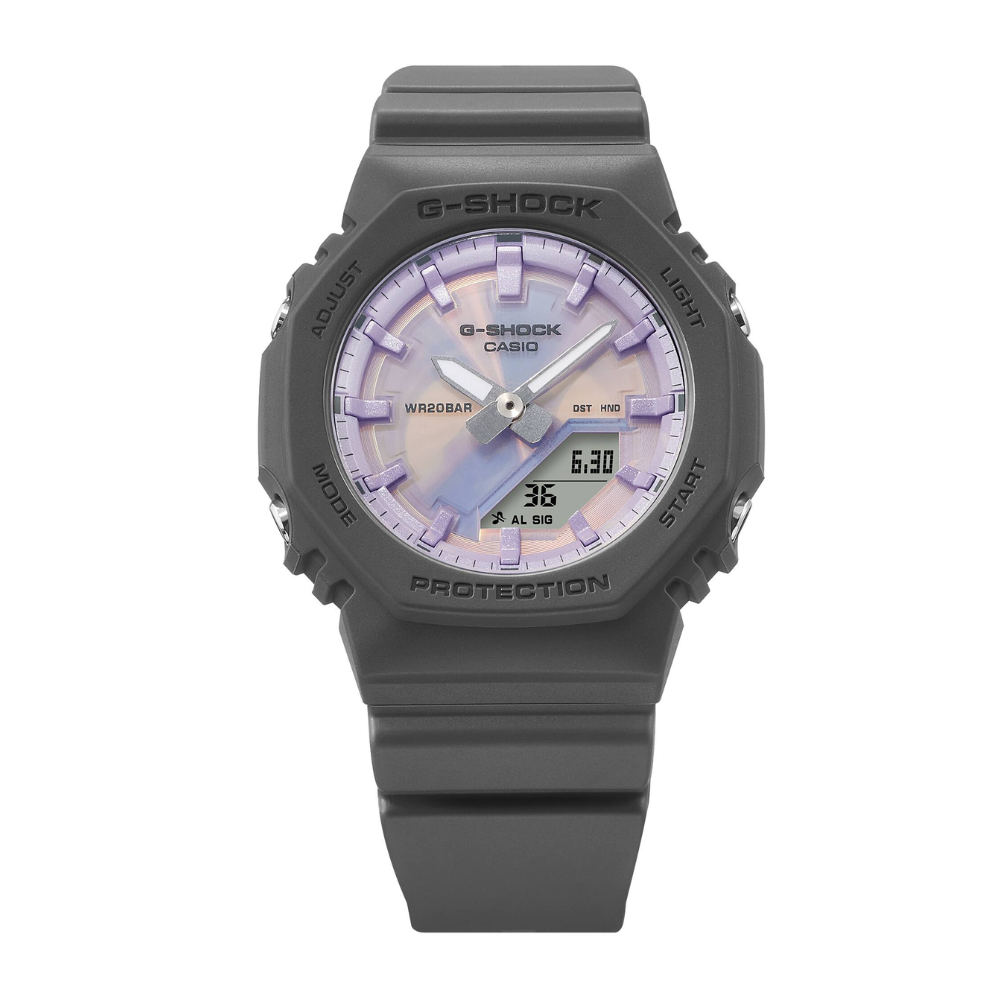 CASIO G-SHOCK GMA-P2100PC-1ADR Analog Digital Women's Watch Black Resin Strap Compact Octagonal Design 200M Water Resistant