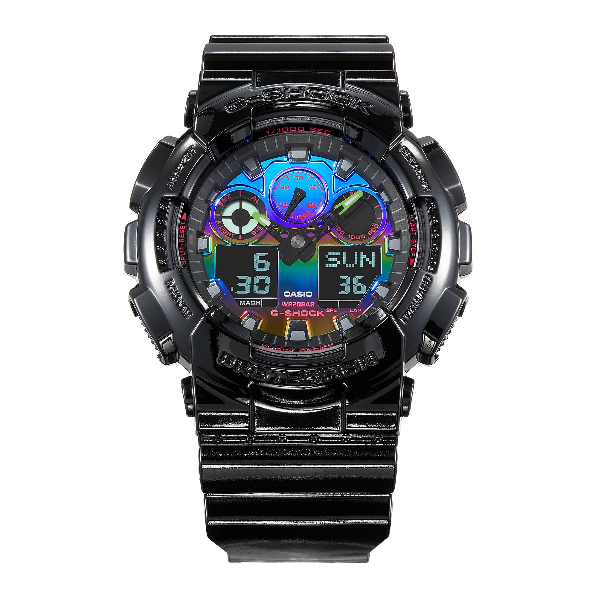 CASIO G-SHOCK GA-100RGB-1ADR MODEL WATCHES