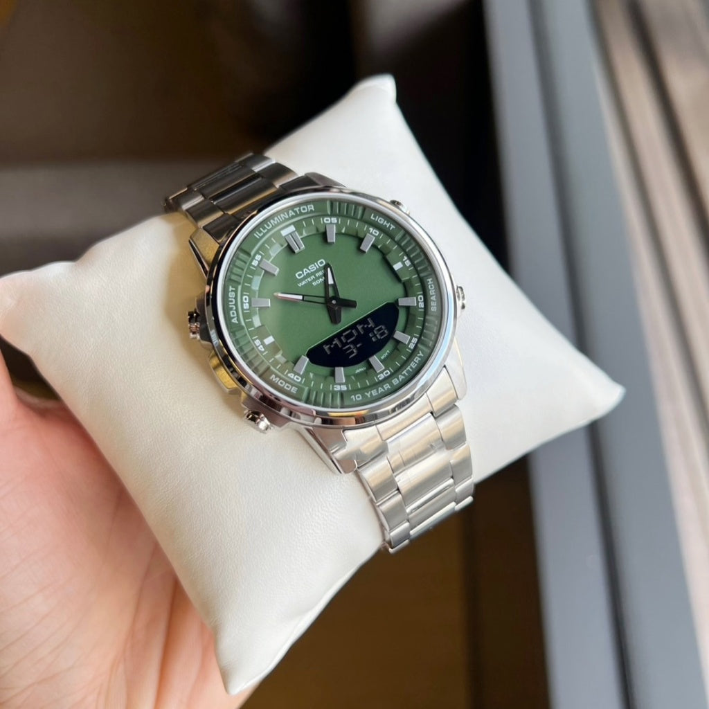 CASIO AMW-880D-3AVDF MODEL ANALOG-DIGITAL COMBINATION WATCHES
