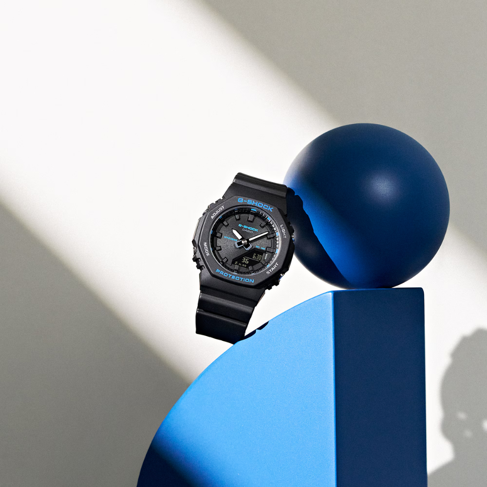 CASIO G-SHOCK GMA-P2100BA-1ADR Analog Digital Women's Watch Black Resin Strap 200M Water Resistant
