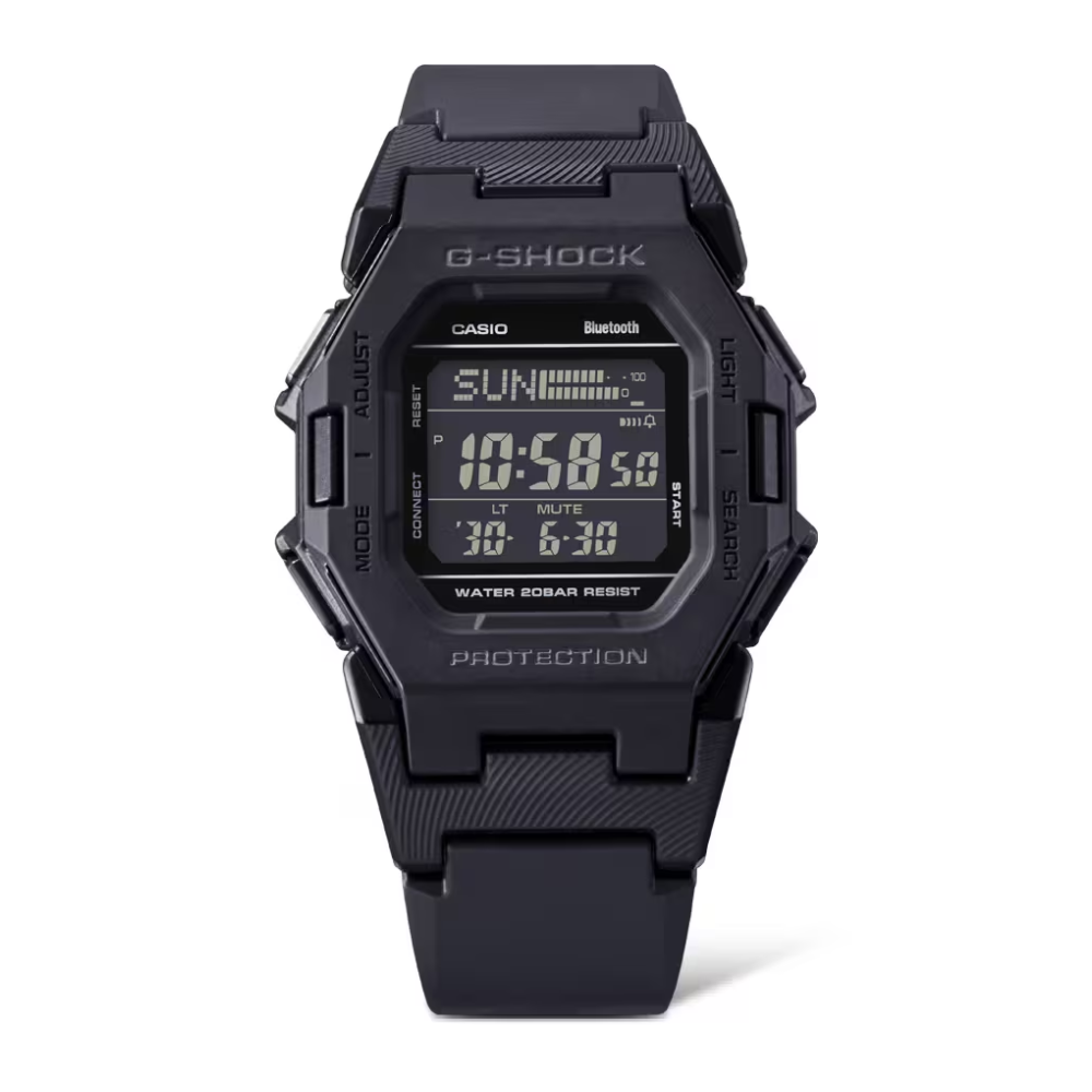 Casio G-SHOCK GD-B500-1DR Digital Watch for Men | Bluetooth Smartphone Link | Step Tracker | Shock Resistant | 200M Water Resistant | Black Resin Strap