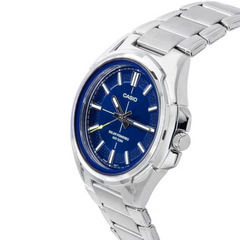 CASIO MTP-RS100D-2AVDF Men's Analog Watch – Stylish Blue Dial Stainless Steel Quartz Watch | Water Resistant & Classic Timepiece
