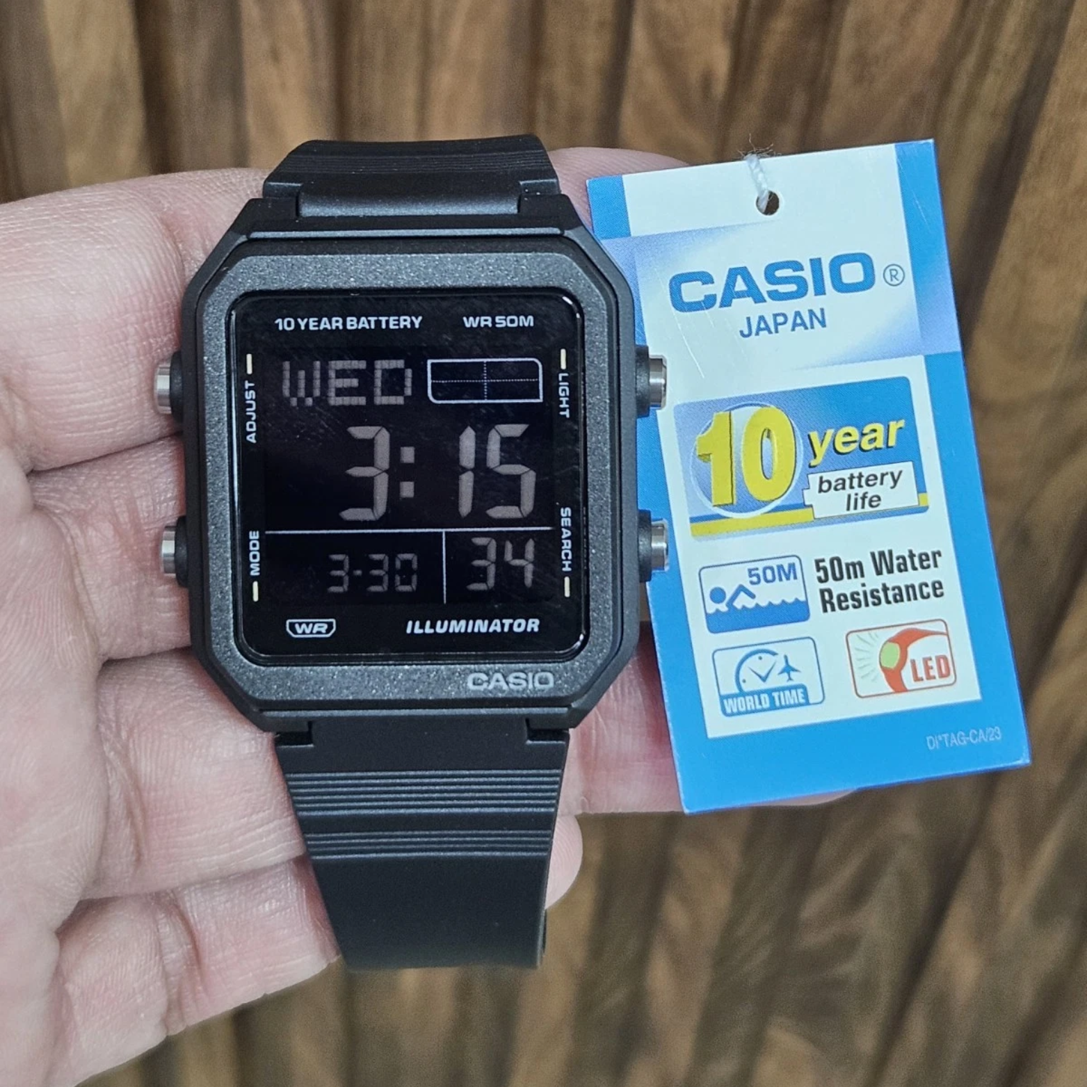 CASIO W-221H Series Men's Digital Watches – Stylish, Water Resistant & Durable