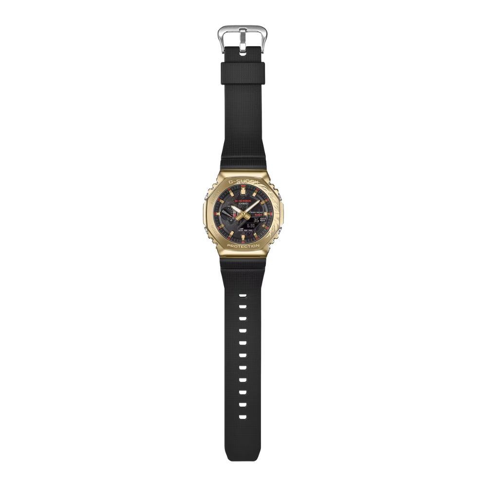 CASIO G-SHOCK GBM-2100CX-9ADR G-STEEL Analog Digital Men's Watch Gold Ion Plated Bezel Solar Powered Bluetooth 200M Water Resistant