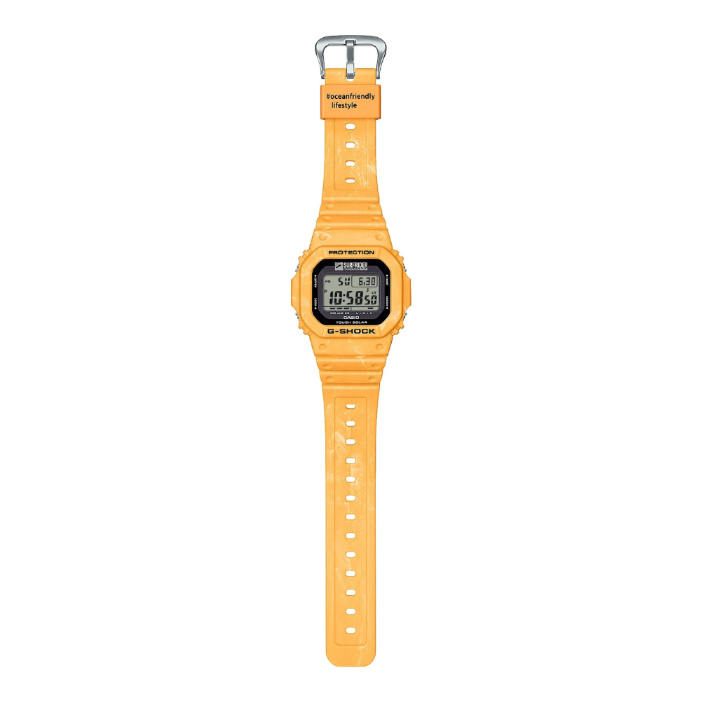 Casio G-SHOCK G-S5600SFJ-9DR Digital Watch for Men | Tough Solar Powered | Shock Resistant | 200M Water Resistant | LED Backlight | Yellow Resin Strap