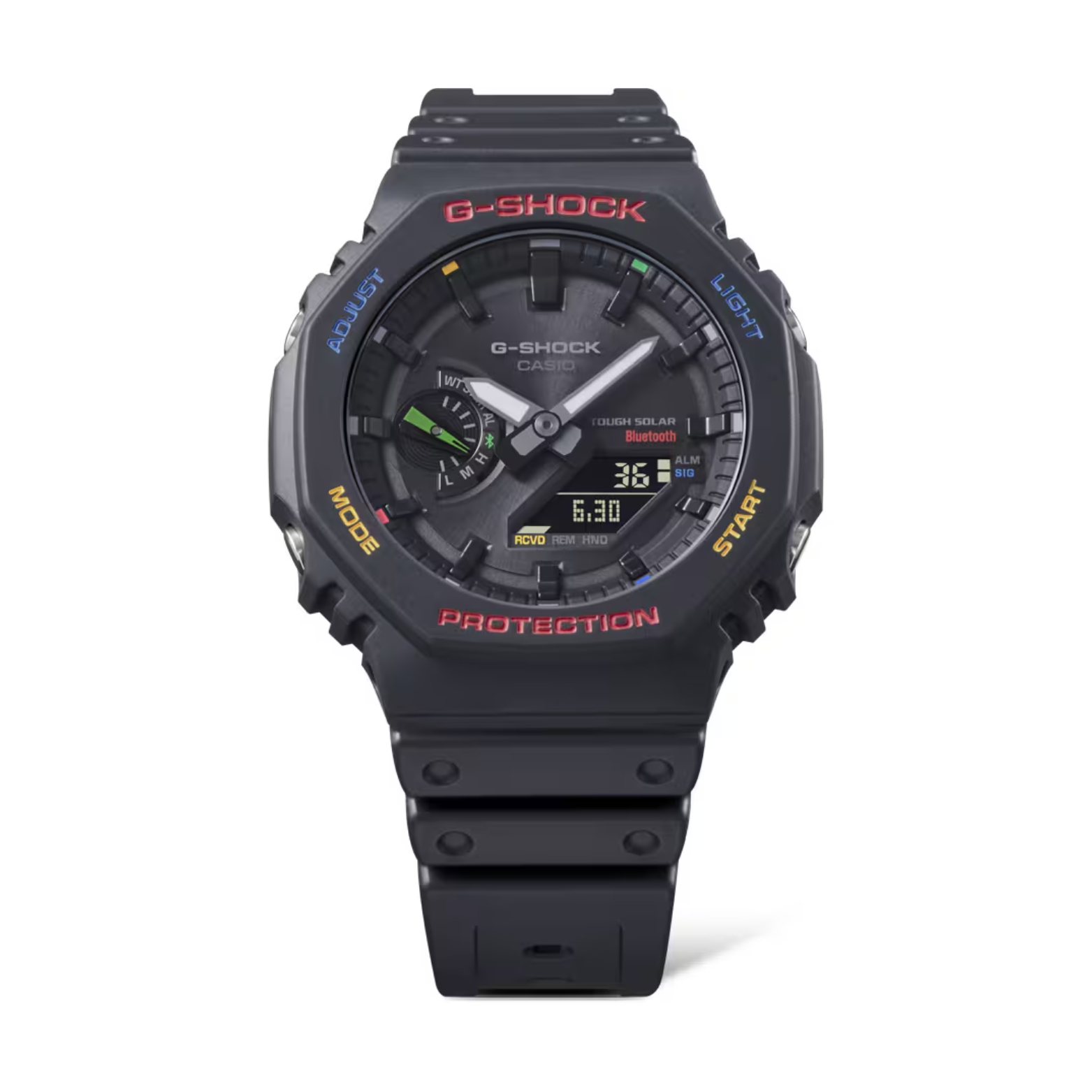 CASIO G-SHOCK GA-B2100FC-1A Analog-Digital Men’s Watch, Tough Solar, Bluetooth Connectivity, 200M Water Resistant, Black Resin Strap