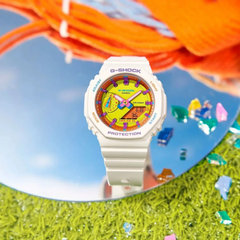 CASIO G‑SHOCK GMA‑S2100BS‑7ADR Women’s Analog‑Digital Watch – Slim Carbon Core Guard, Translucent Multi‑Color Accents, 200M Water Resistant