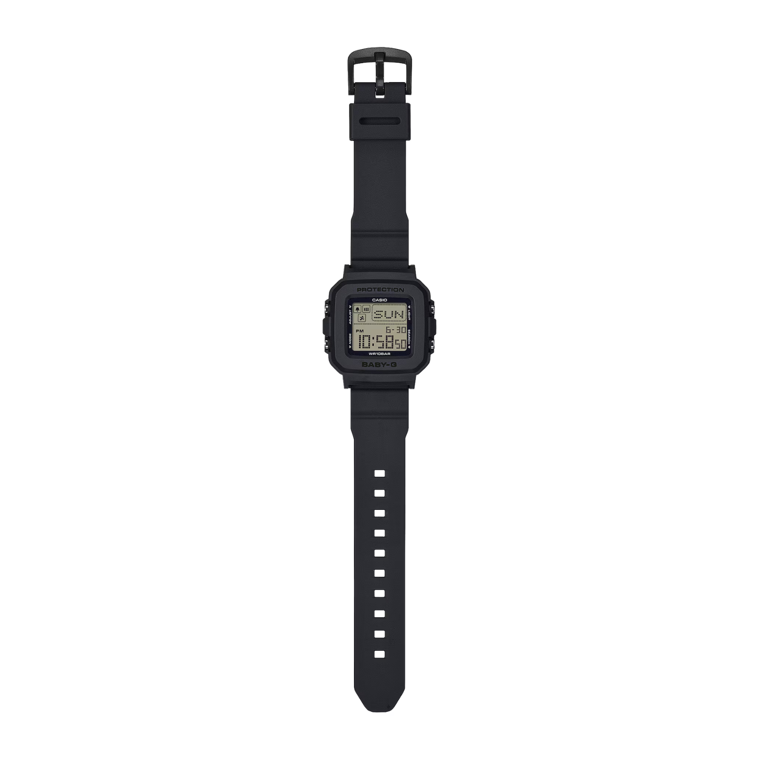 Casio G-SHOCK BABY-G+PLUS Digital Women’s Watch with Heart-Shaped Holder, Shock Resistant, 100m Water Resistant, Black, BGD-10KH-2C
