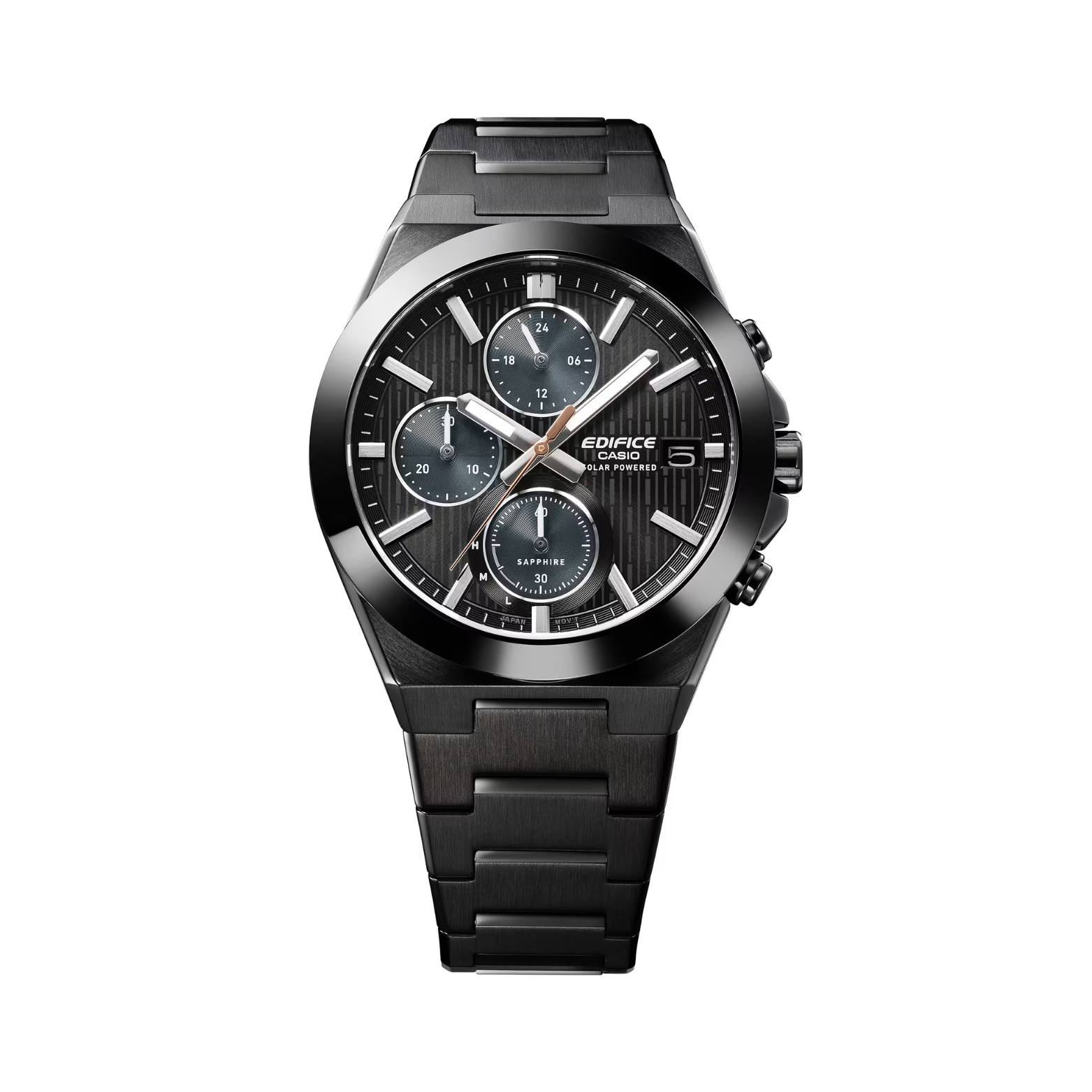 CASIO EDIFICE EFS-S650DC-1ADF MODEL CERAMIC BEZEL SOLAR POWERED CHRONOGRAPH WATCHES