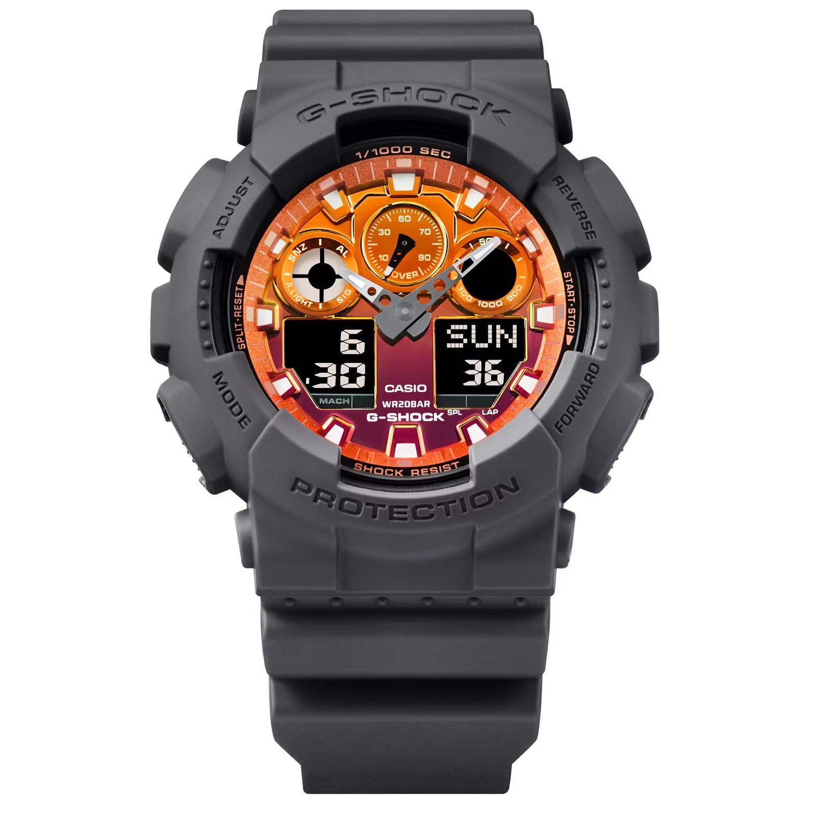 CASIO G-SHOCK GA-100FL-8A MODEL WATCHES