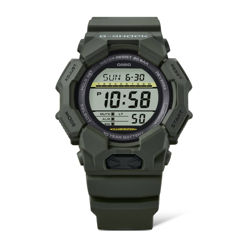 Casio G-SHOCK GD-010-3D Men’s Digital Dark Green Watch, 10-Year Battery, 200M Water Resistant