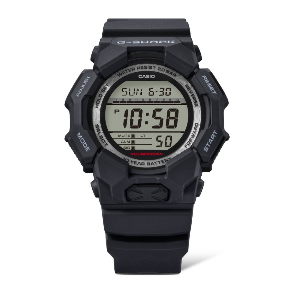 Casio G-SHOCK GD-010-1D Men’s Digital Black Watch, 10-Year Battery, 200M Water Resistant