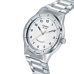 CASIO MTP-RS105D-7BVDF Men's Analog Watch – Elegant Silver Stainless Steel Quartz Timepiece | Water Resistant & Classic Design