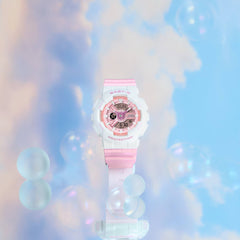 Casio Baby-G BA-110PD-4ADR Women’s Analog-Digital Watch, Pastel Pink Resin Band, Shock Resistant, 100m Water Resistant