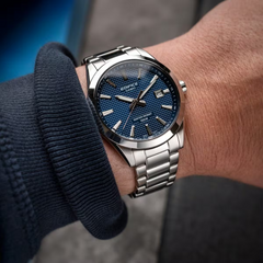 CASIO Edifice EFV-160D-2AVDF Analog Watch – Stainless Steel Case & Band, Blue Dial, 3-Hand Display with Date, Quartz Movement, 100M Water Resistance, Mineral Glass – Men’s Classic Business & Sports Watch