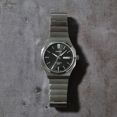 Casio MTP-E735D-1AVDF Men’s Analog Quartz Watch with Stainless Steel Bracelet, Black Dial - THE HAPPY BUY