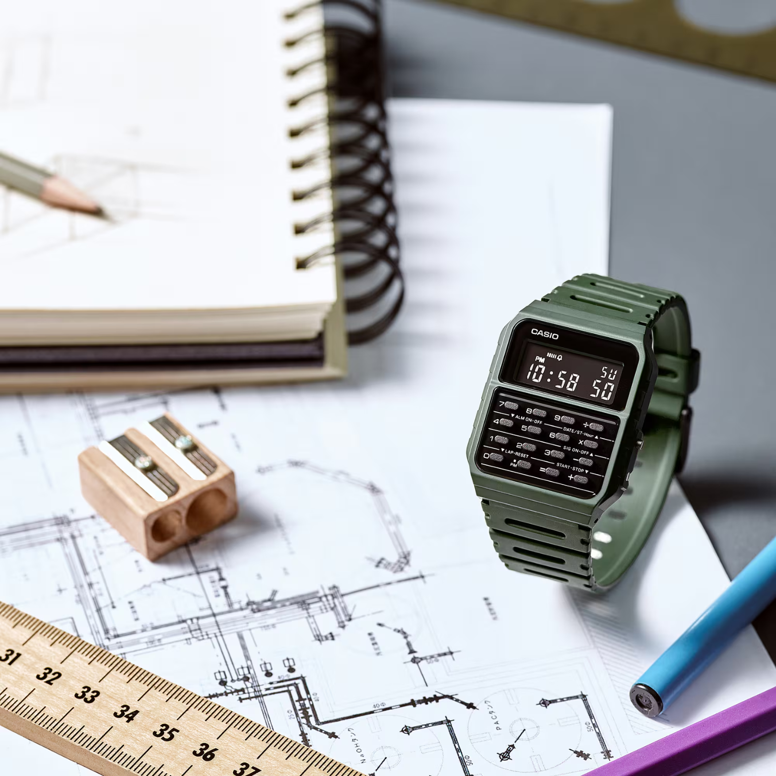 CASIO CA-53WF-3BDF MODEL STANDARD CALCULATOR WATCHES