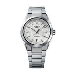 Casio Edifice EFK-100D-7ADR Men’s Watch – White Dial, Stainless Steel Bracelet, Quartz Analog with Date – Premium Business & Everyday Style