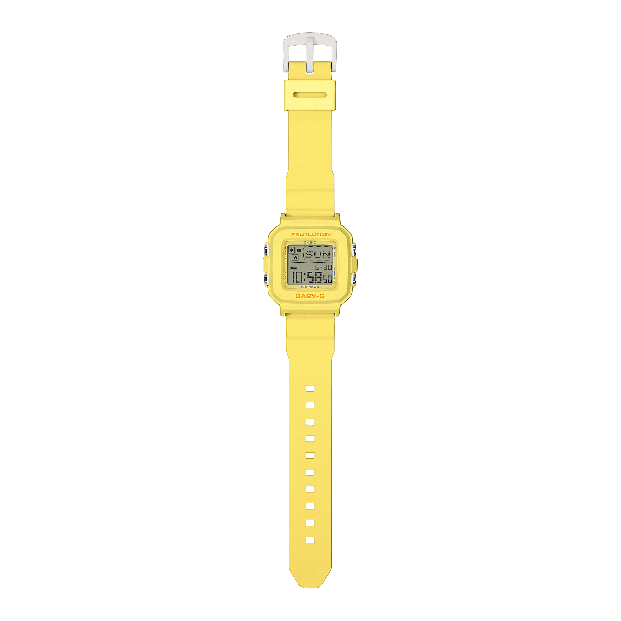 Casio G-SHOCK BABY-G+PLUS Digital Women’s Watch with Heart-Shaped Holder, Shock Resistant, 100m Water Resistant, Yellow, BGD-10KH-9D