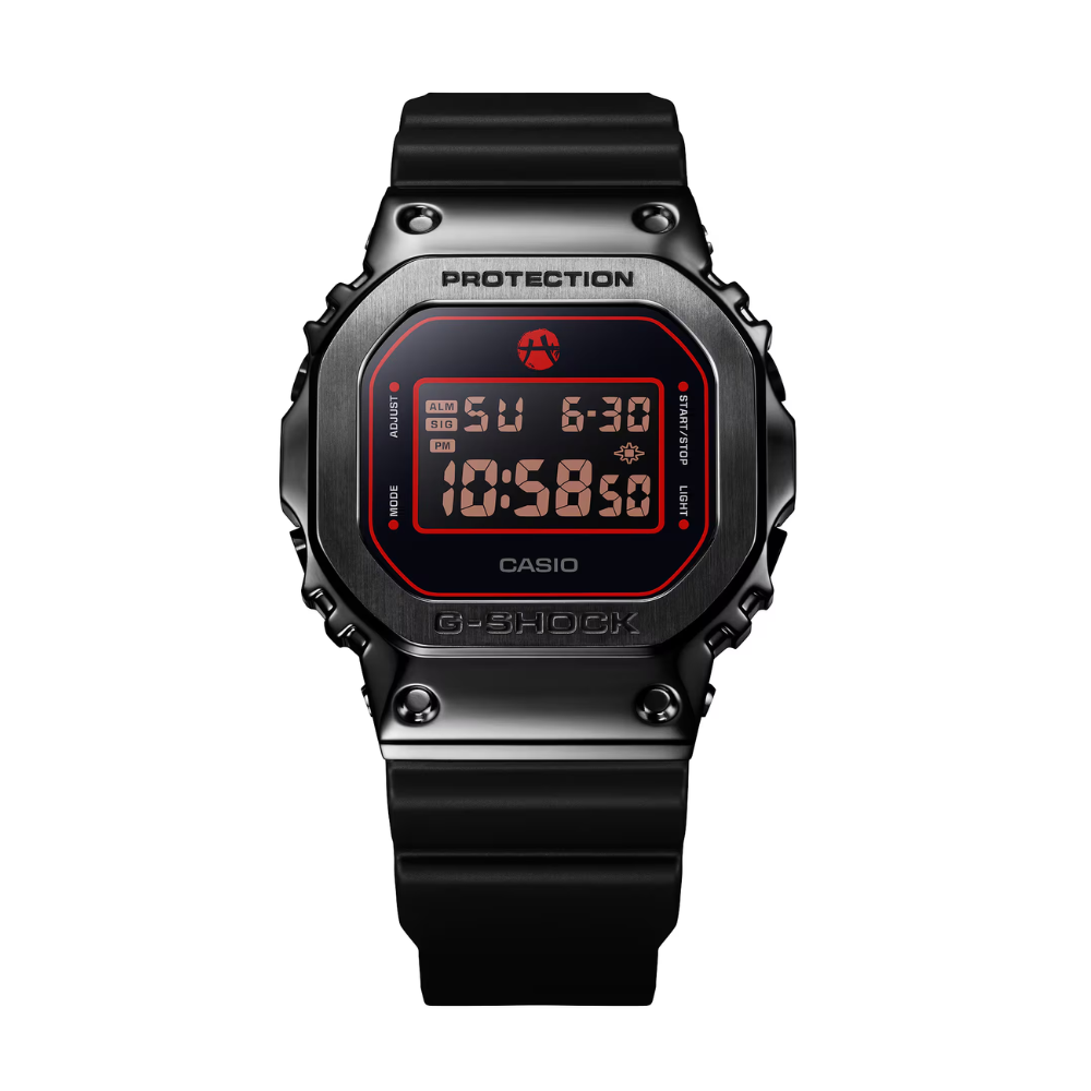 Casio G-SHOCK GM-5600RH-1D Men’s Digital Black & Red Rui Hachimura Limited Edition Watch, Metal Bezel, 200M Water Resistant