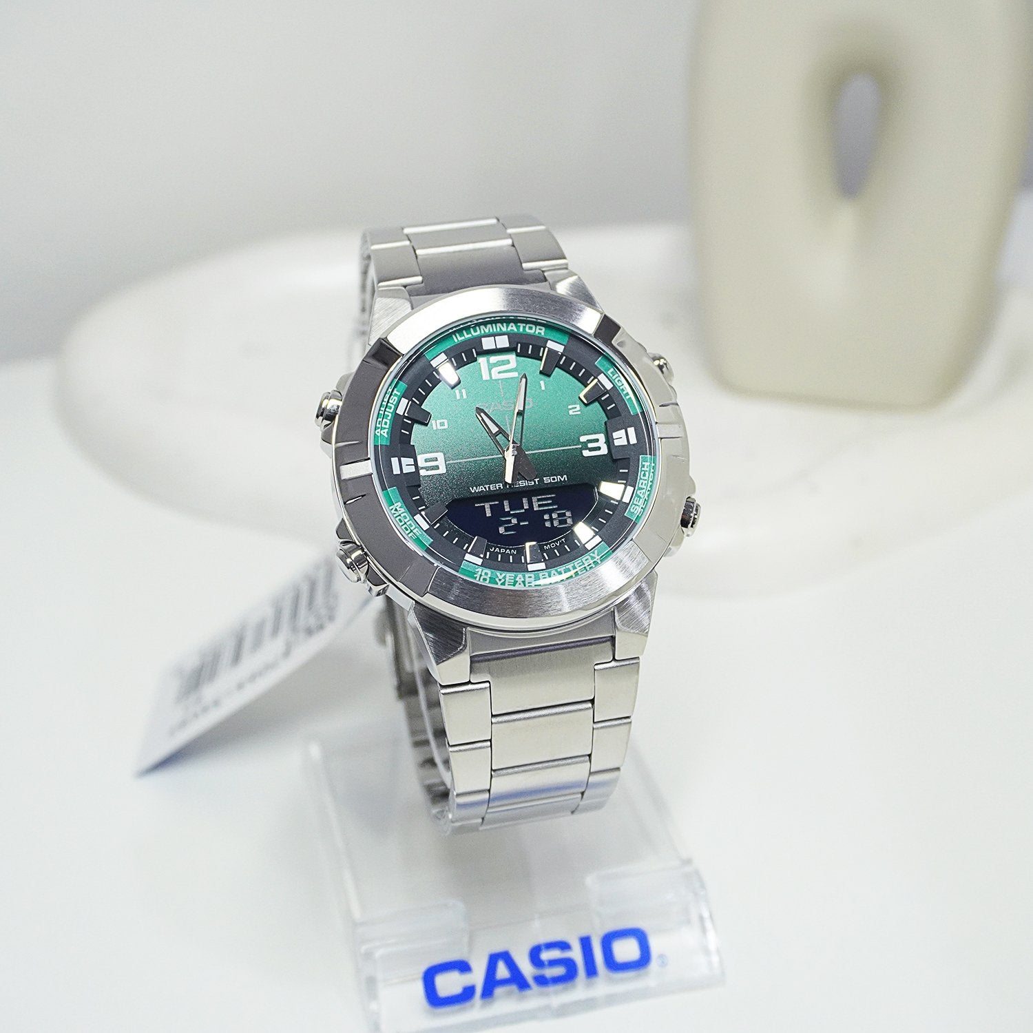 CASIO AMW-870DA-3AVDF MODEL ANALOG-DIGITAL COMBINATION WATCHES