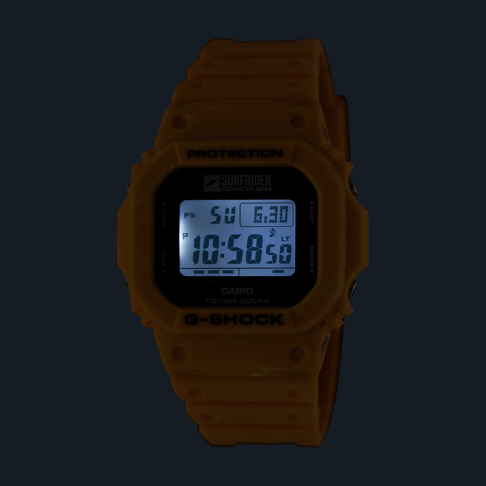 CASIO G-SHOCK G-5600SFJ-9DR Unisex Digital Solar Watch – Tough Solar, Shock Resistant, 200M Water Resistant, Transparent Yellow, Limited Edition