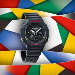 CASIO G-SHOCK GA-B2100FC-1A Analog-Digital Men’s Watch, Tough Solar, Bluetooth Connectivity, 200M Water Resistant, Black Resin Strap