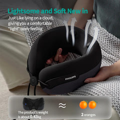 PHILIPS Wearable Neck Massager PPM3306 – Smart Heating Pulse Therapy for Neck & Shoulder Pain Relief, Lightweight, Cordless & Rechargeable