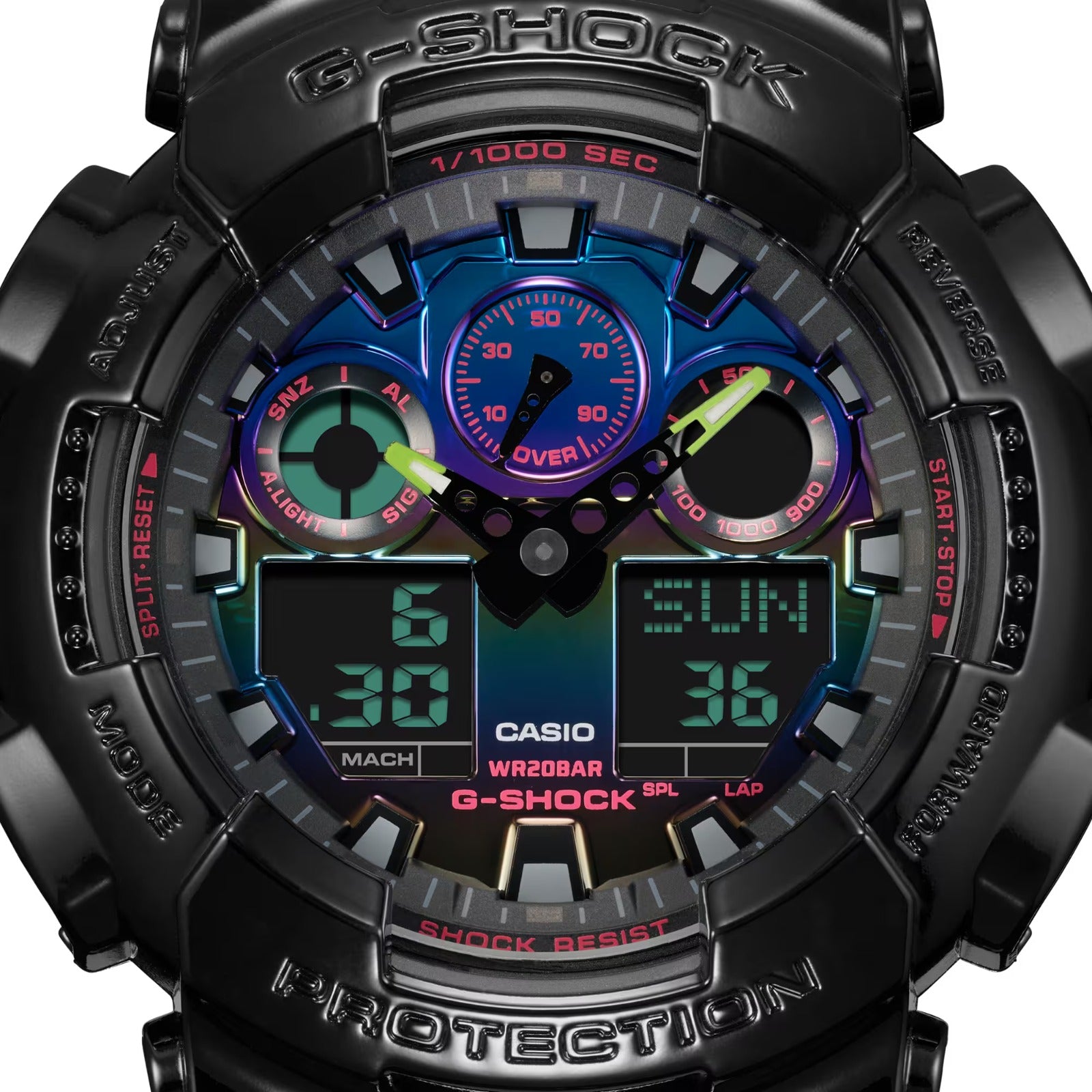 CASIO G-SHOCK GA-100RGB-1ADR MODEL WATCHES