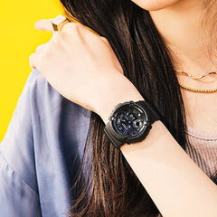 CASIO G-SHOCK BGA-280-1A – Women's Analog Digital Watch, Shock Resistant, 100M Water Resistant, LED Light, Resin Strap, Black