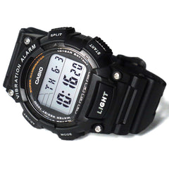 CASIO W-736H Series Standard Digital Youth Watch – 10-Year Battery, Super Illuminator LED, Vibration Alarm, Stopwatch, Countdown Timer, Dual Time, 100M Water Resistance – Men’s Sports Digital Watch