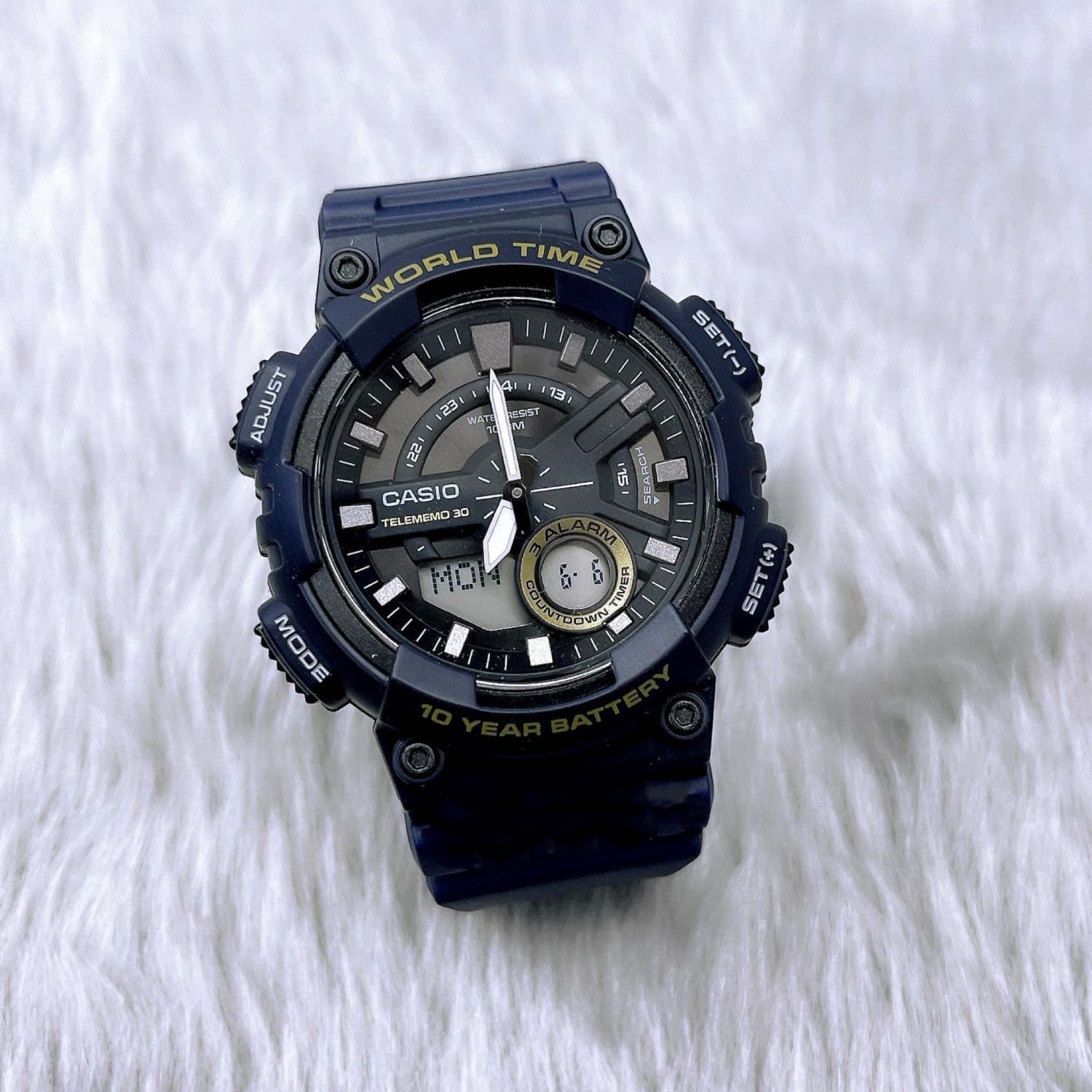 CASIO AEQ-110W-2AVDF MODEL ANALOG-DIGITAL COMBINATION WATCHES