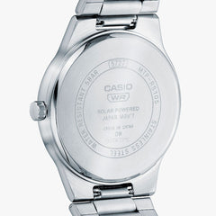 CASIO MTP-RS105D-7BVDF Men's Analog Watch – Elegant Silver Stainless Steel Quartz Timepiece | Water Resistant & Classic Design
