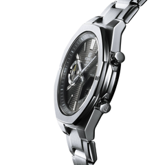 CASIO EDIFICE ECB-S10DB-1ADF Bluetooth Chronograph Watch for Men with Black Ion Plated Stainless Steel Band and Black Dial