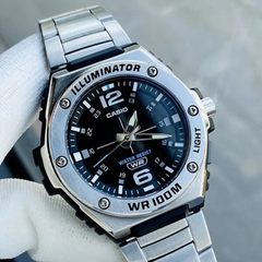 CASIO MWA-100HD-1AVDF Men's Analog Watch – Stylish Stainless Steel, LED Light, Water Resistant, Long Battery Life
