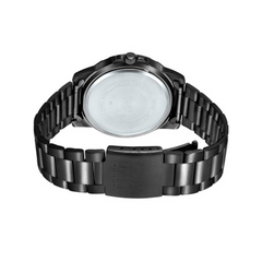 CASIO MTP-VD200B-1BUDF Standard Analog Men’s Watch – Black Dial, Black Stainless Steel Case & Band, Date Display, Quartz Movement, 50M Water Resistance, Mineral Glass – Men’s Modern Classic Watch