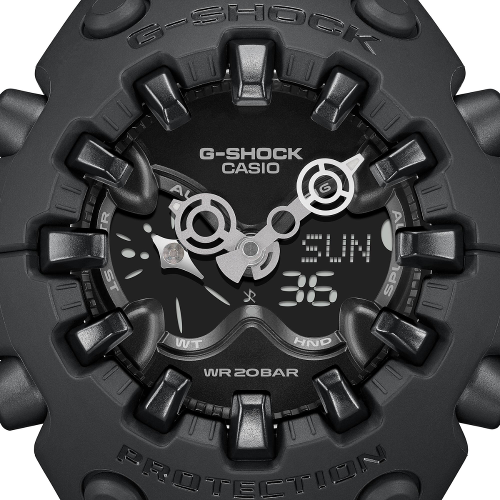 G-SHOCK GA-V01-1A Men’s Analog-Digital Watch – Tough Solar, Shock Resistant, 200M Water Resistance – Black