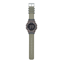 Casio G-SHOCK Digital Men’s Watch, 10-Year Battery, Shock Resistant, 200m Water Resistant, Brown Cloth Band, GD-010CE-5DR