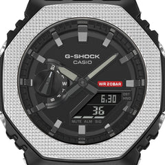 CASIO G-SHOCK GM-2100BM-1ADR Analog Digital Men's Watch Black Ion Plated Metal Bezel Resin Strap 200M Water Resistant