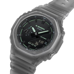 CASIO G-SHOCK GA-2100K-1ADR Analog Digital Men's Watch Black Resin Strap 200M Water Resistant