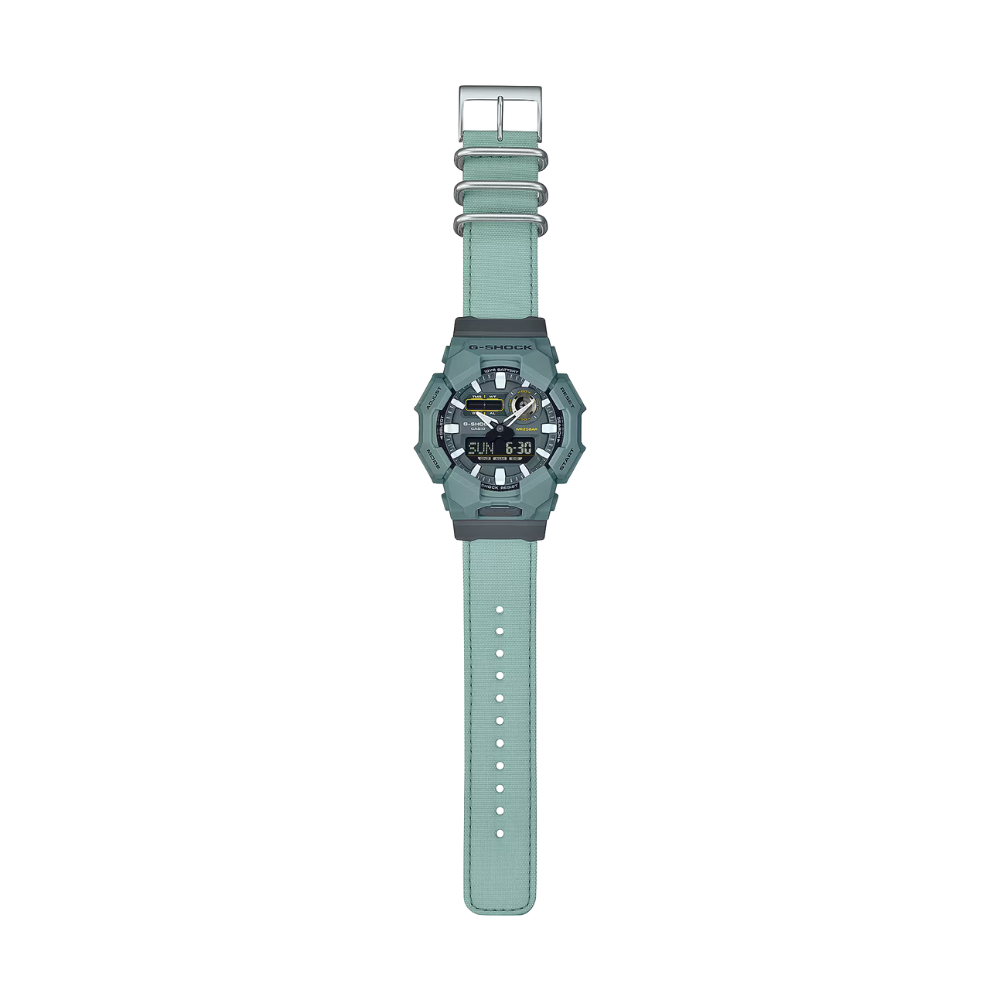 G-SHOCK GA-010CE-2A Men’s Analog-Digital Watch – Shock Resistant, 200M Water Resistance, Resin Band – Blue
