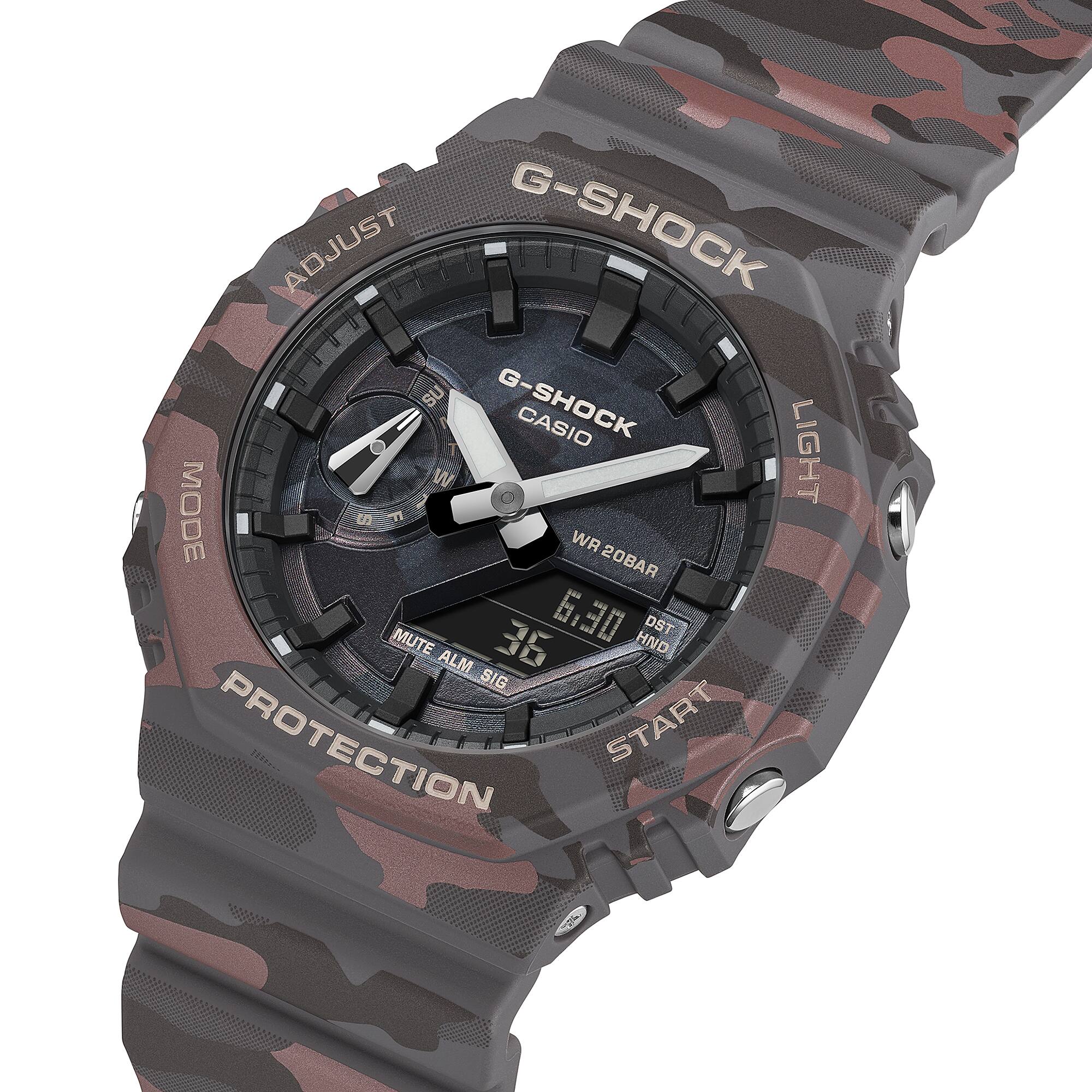 CASIO G-SHOCK GA-2100CMD-8ADR Analog Digital Men's Watch Grey Resin Strap 200M Water Resistant