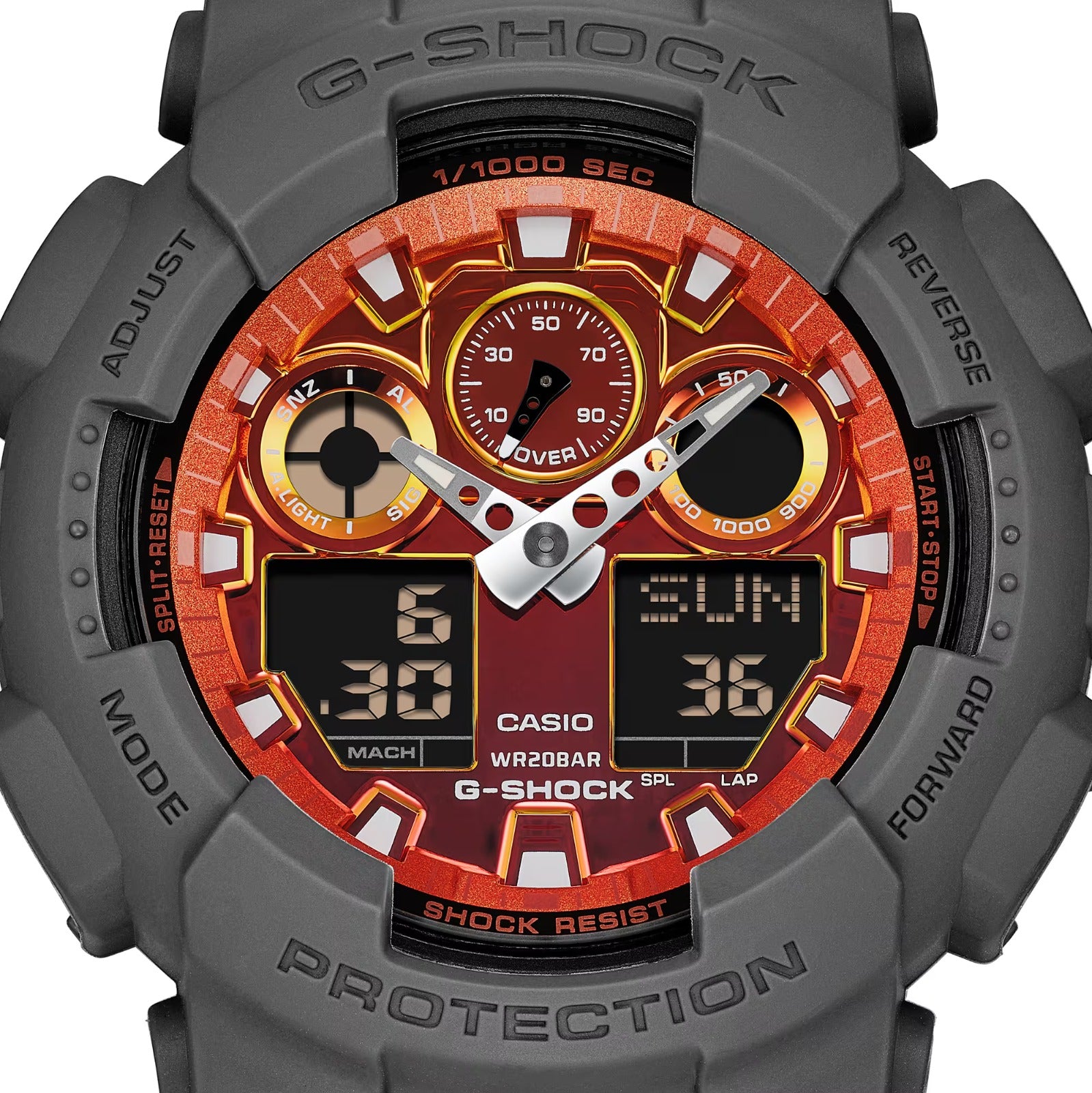 CASIO G-SHOCK GA-100FL-8A MODEL WATCHES