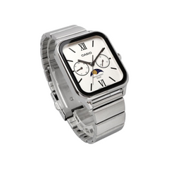 CASIO MTP-M305D-7A2VDF Men’s Analog Watch – Stainless Steel Bracelet, Multi-Dial Design, Day & Date Display, Quartz Movement, Water Resistant
