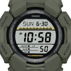 Casio G-SHOCK GD-010-3D Men’s Digital Dark Green Watch, 10-Year Battery, 200M Water Resistant