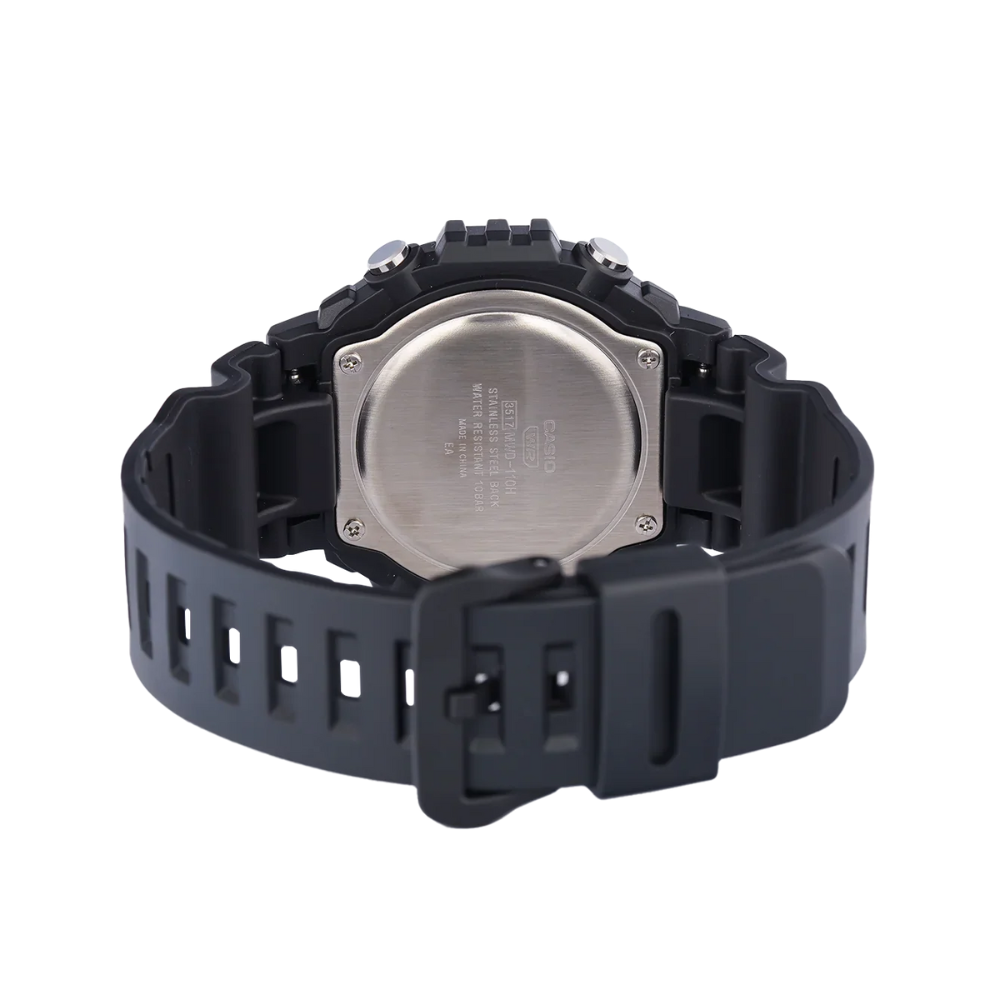 CASIO MWD-110HB-1BVDF Digital Men's Watch – Rugged Military Style, Large Display, LED Light, 100m Water Resistant