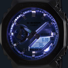 CASIO G-SHOCK GM-2110D-3A1 Analog-Digital Men’s Watch, Shock Resistant, 200M Water Resistant, Stainless Steel Band